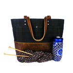 Carryall Tote in Blackwatch Plaid Waxed Canvas