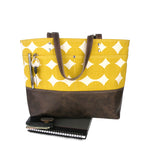 Carryall Tote in Mustard Dot Canvas