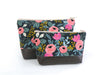 Cosmetic Clutch in Bright Floral-Red Staggerwing