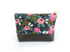Cosmetic Clutch in Bright Floral-Red Staggerwing