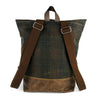 Backpack in Fall Plaid Waxed Canvas