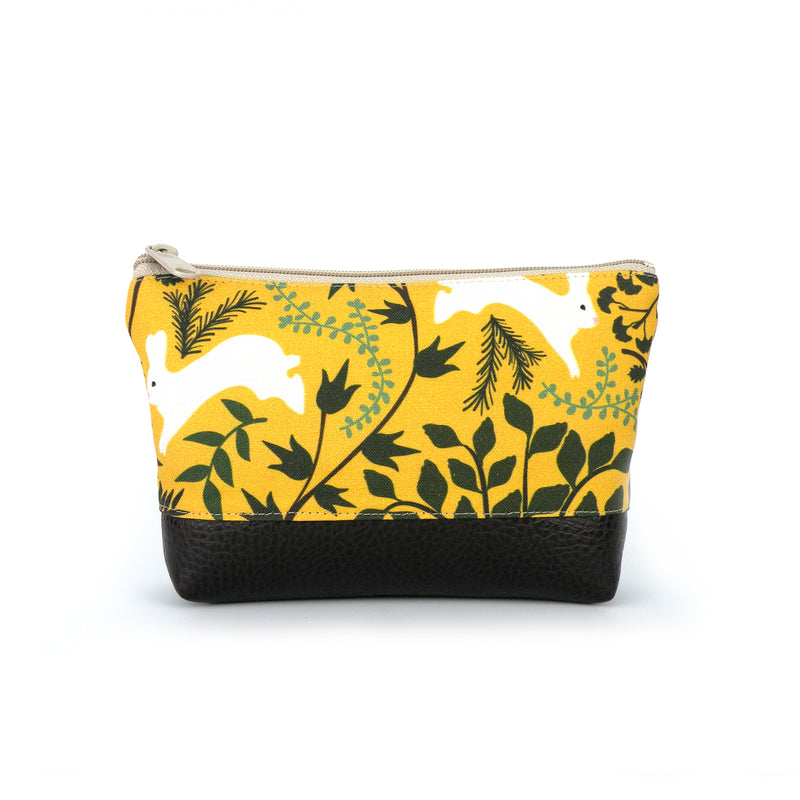 Cosmetic Clutch in Yellow Bunny
