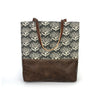 Urban Tote in Pincushion Print and Distressed Leather