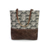 Urban Tote in Pincushion Print and Distressed Leather